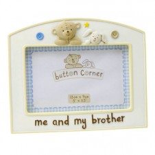 Button Corner Me and My Brother resin photo frame