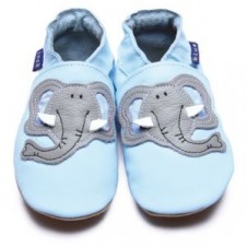Elephant Baby  Blue-Grey First Baby Shoe