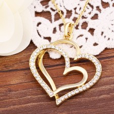 Beautiful Double Heart Necklace