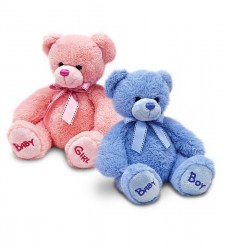 Nursery Bobby bear 25cm bear in pink by Keel Toys