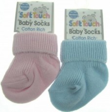 Newborn Cotton Socks In Pink