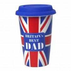 Travel Mug  Britains Best Dad  Double walled ceramic