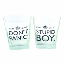 Dads Army Pair Of Whiskey Glasses