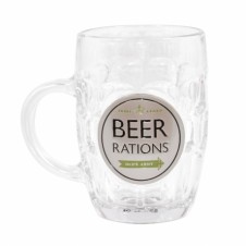 Dads Army Beer Rations Pint Glass Beer Tankard