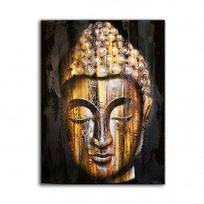 Wood Buddha Golden - Painting