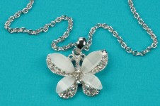 Small Silver Butterfly Pendant