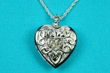 Silver Two Picture Heart Locket