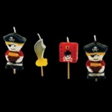 Pirate Candles 4 Pack
