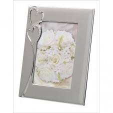 Silver Hearts Frame 5x7