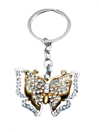 Diamante Keyrings - Butterfly
