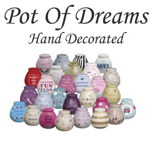 Fleur-de-lys Pots of Dreams Money Pot Save Up & Smash Money Box Gift 50891 